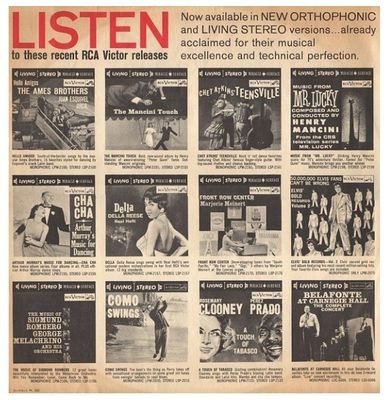 Rca Victor / Listen to These Recent RCA Victor Releases (1960) / 21-112-1 Pt. 22C