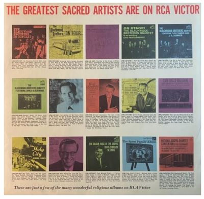 Rca Victor / The Greatest Sacred Artists Are on RCA Victor / RCA 21-112-1-44