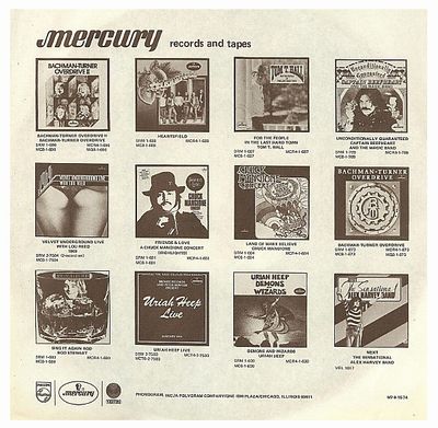 Mercury / Mercury Records and Tapes (1974)