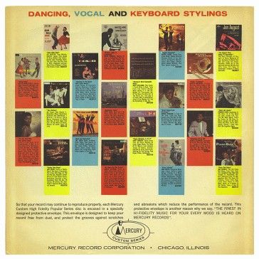 Mercury / Dancing, Vocal and Keyboard Stylings (1958)