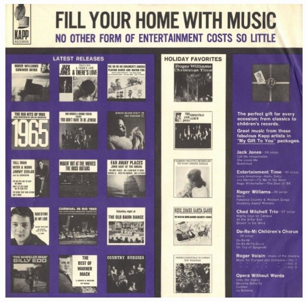 Kapp / Fill Your Home with Music (1965)