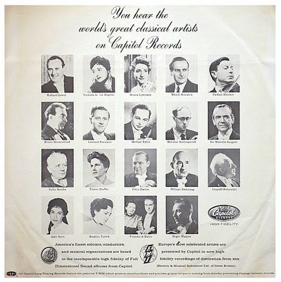 Capitol / You Hear the World&#39;s Great Classical Artists (1957)