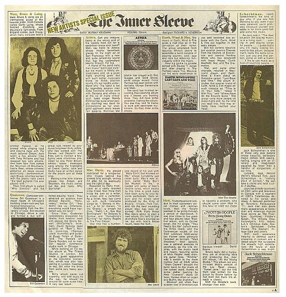Columbia / The Inner Sleeve (1972) / Volume: 72A4/4