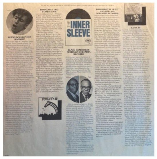 Columbia / The Inner Sleeve (1974) / Volume: 74C1