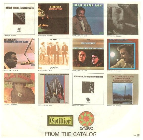 Cotillion / Cotillion-Embryo: From the Catalog (1971)