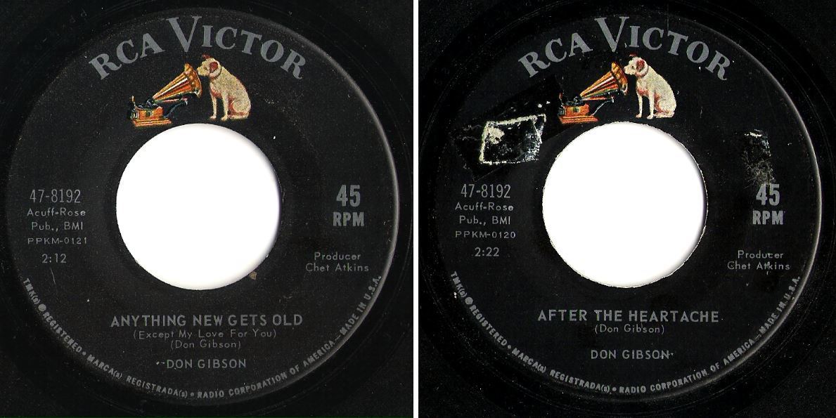 Gibson, Don / Anything New Gets Old (Except My Love for You) (1963) / RCA Victor 47-8192 (Single, 7" Vinyl)