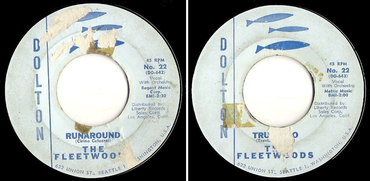 Fleetwoods, The / Runaround (1960) / Dolton 22 (Single, 7" Vinyl)