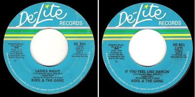 Kool + The Gang / Ladies Night (1979) / De-Lite DE-801 (Single, 7" Vinyl)