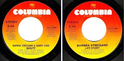 Streisand, Barbra (+ Barry Gibb) / Guilty (1980) / Columbia 11-11390 (Single, 7&quot; Vinyl)