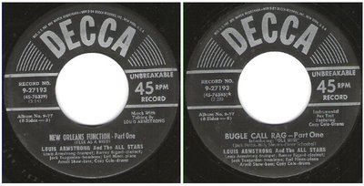 Armstrong, Louis / New Orleans Function - Part One (1950) / Decca 9-27193 (Single, 7&quot; Vinyl)