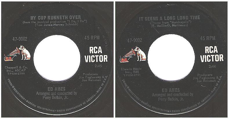Ames, Ed / My Cup Runneth Over (1967) / RCA Victor 47-9002 (Single, 7" Vinyl)