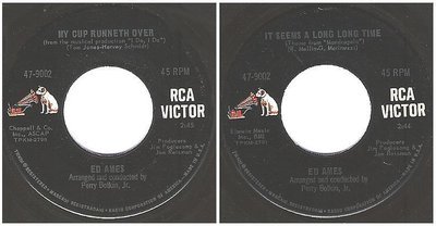 Ames, Ed / My Cup Runneth Over (1967) / RCA Victor 47-9002 (Single, 7&quot; Vinyl)