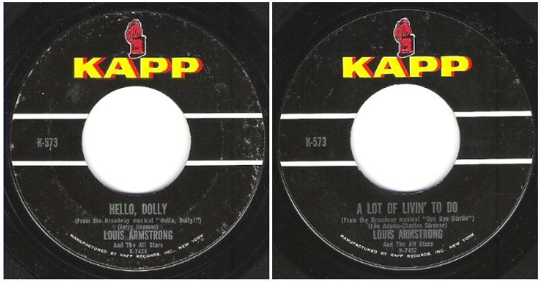 Armstrong, Louis / Hello, Dolly (1964) / Kapp K-573 (Single, 7" Vinyl)