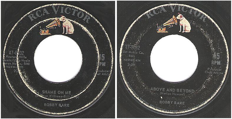 Bare, Bobby / Shame On Me (1962) / RCA Victor 47-8032 (Single, 7" Vinyl)
