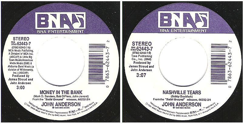 Anderson, John / Money In the Bank (1993) / BNA Entertainment 62443-7 (Single, 7" Vinyl)