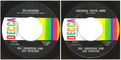 Anderson, Bill (+ Jan Howard) / Dis-Satisfied (1972) / Decca 32877 (Single, 7&quot; Vinyl)