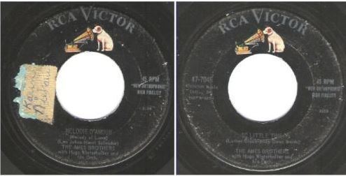 Ames Brothers, The / Melodie D'Amour (1957) / RCA Victor 47-7046 (Single, 7" Vinyl)