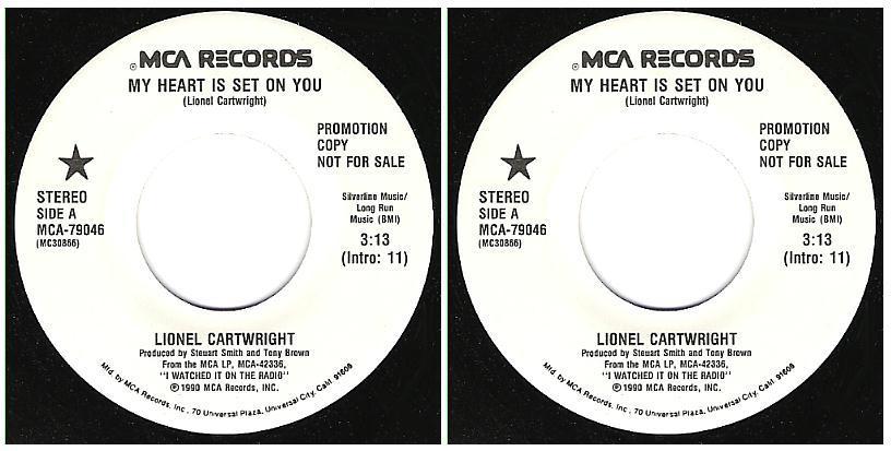 Cartwright, Lionel / My Heart Is Set On You (1990) / MCA 79046 (Single, 7" Vinyl)