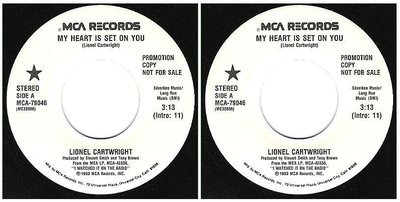 Cartwright, Lionel / My Heart Is Set On You (1990) / MCA 79046 (Single, 7" Vinyl)
