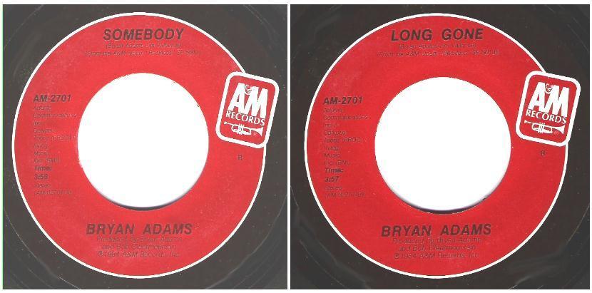 Adams, Bryan / Somebody (1984) / A+M AM-2701 (Single, 7" Vinyl)