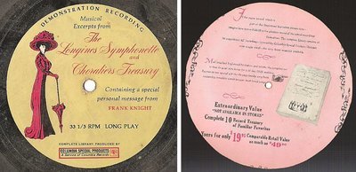 Longines Symphonette + Choraliers / Musical Excerpts / Columbia Special Products (Flexi-Disc)