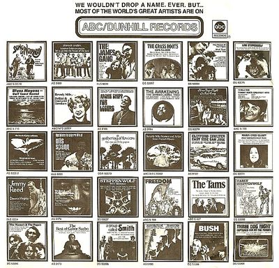 ABC-Dunhill / We Wouldn&#39;t Drop a Name. Ever. (1970) / Black Print