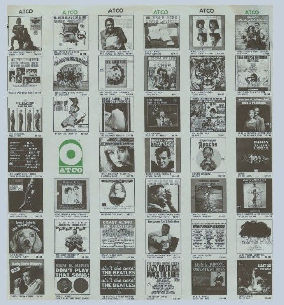 Atco / Albums Listed on Back (1966)