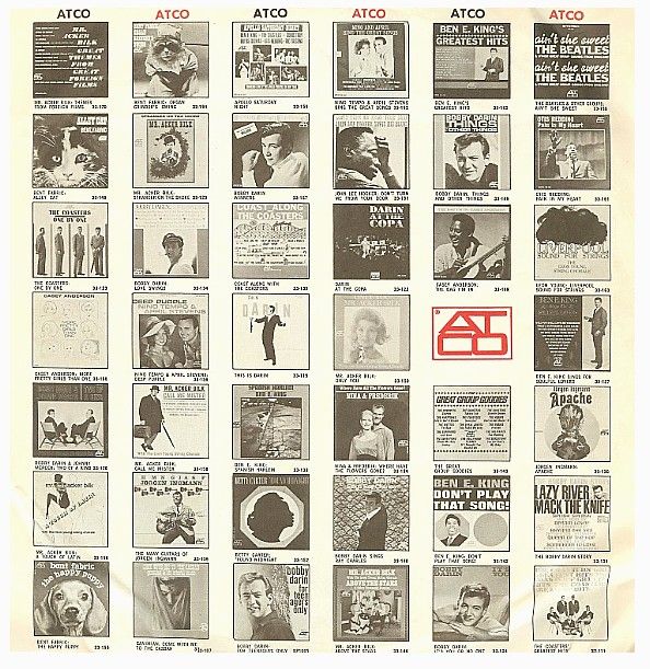 Atco / Albums Listed on Back (1965)