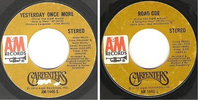 Carpenters / Yesterday Once More (1973) / A+M AM-1446-S (Single, 7&quot; Vinyl)