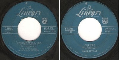 Chipmunks, The / Ragtime Cowboy Joe (1959) / Liberty F-55200 (Single, 7&quot; Vinyl)