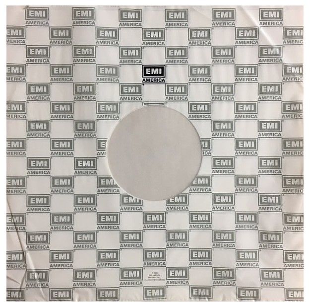 Emi America / White-Clear Poly Sleeve (1980)