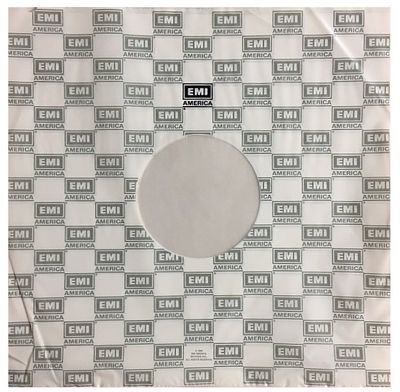 Emi America / White-Clear Poly Sleeve (1980)