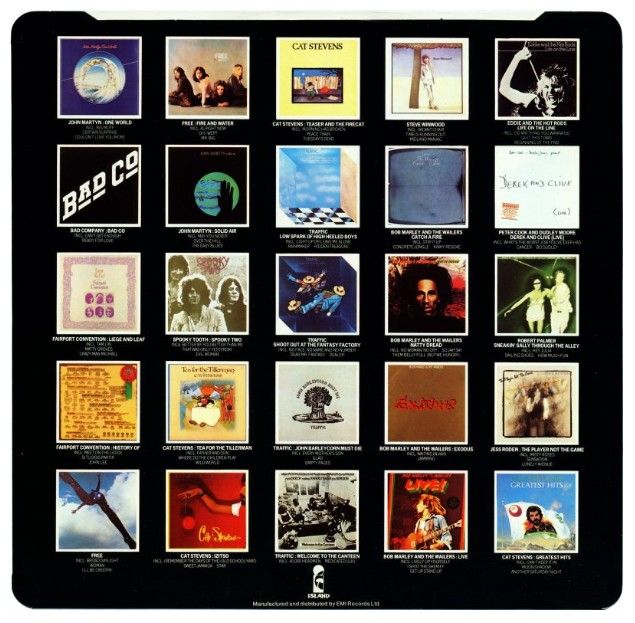 Island / 50 Album Covers Shown (1978) / England