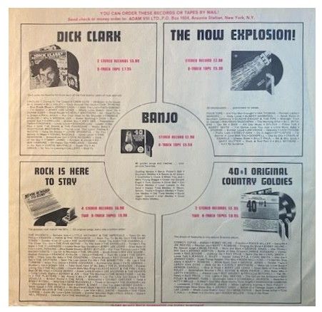 Adam VIII / You Can Order These Records or Tapes By Mail! (1970s)