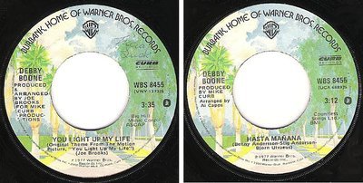 Boone, Debby / You Light Up My Life (1977) / Warner Bros. WBS-8455 (Single, 7&quot; Vinyl)