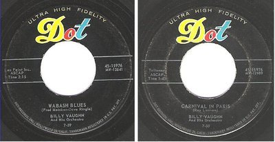Vaughn, Billy / Wabash Blues (1959) / Dot 45-15976 (Single, 7&quot; Vinyl)