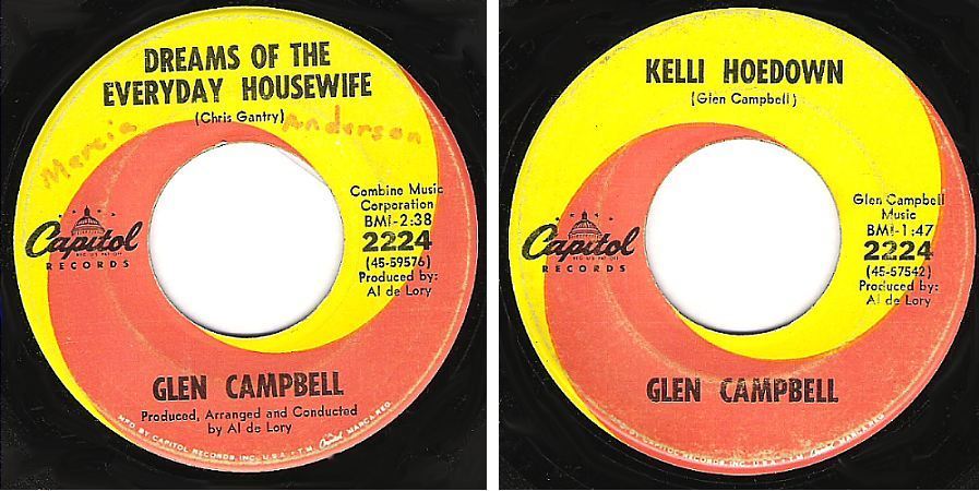 Campbell, Glen / Dreams of the Everyday Housewife (1968) / Capitol 2224 (Single, 7" Vinyl)