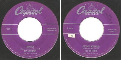 Anthony, Ray / Tenderly (1951) / Capitol F-1654 (Single, 7&quot; Vinyl)