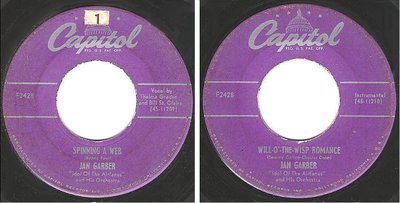 Garber, Jan / Spinning a Web (1953) / Capitol F-2428 (Single, 7&quot; Vinyl)