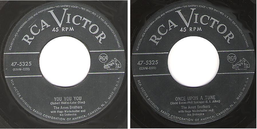 Ames Brothers, The / You You You (1953) / RCA Victor 47-5325 (Single, 7" Vinyl)