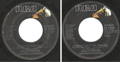 Parton, Dolly / Baby I&#39;m Burnin&#39; (1978) / RCA PB-11420 (Single, 7&quot; Vinyl)