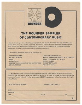 Rounder / The Rounder Sampler of Contemporary Music