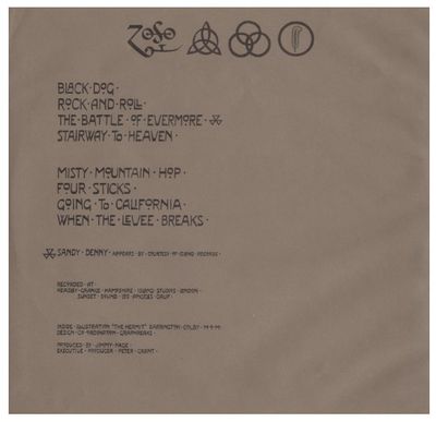 Led Zeppelin / Led Zeppelin IV (1971) / Atlantic SD-7208