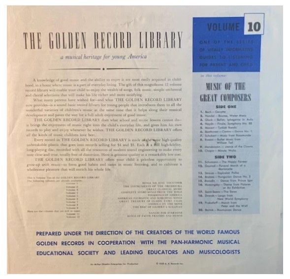 Uncredited Artists / The Golden Record Library Volume 10 (1959)