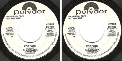 Blackjack / For You (1979) / Polydor PD-2026 (Single, 7&quot; Vinyl) / Promo