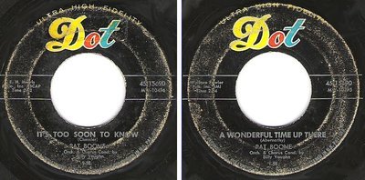 Boone, Pat / It&#39;s Too Soon To Know (1958) / Dot 45-15690 (Single, 7&quot; Vinyl)