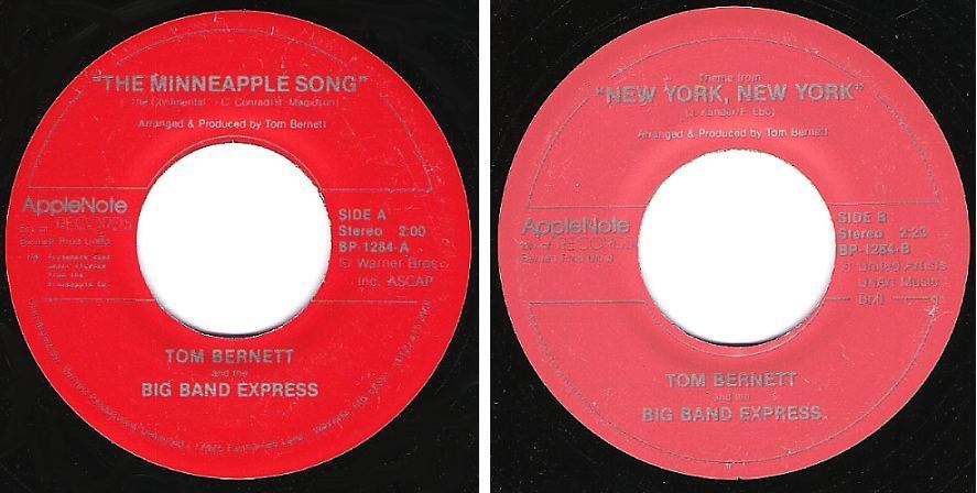 Bernett, Tom (+ The Big Band Express) / The Minneapple Song / AppleNote BP-1284 (Single, 7" Vinyl)