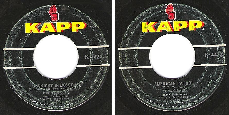 Ball, Kenny / Midnight In Moscow (1961) / Kapp K-442X (Single, 7&quot; Vinyl)