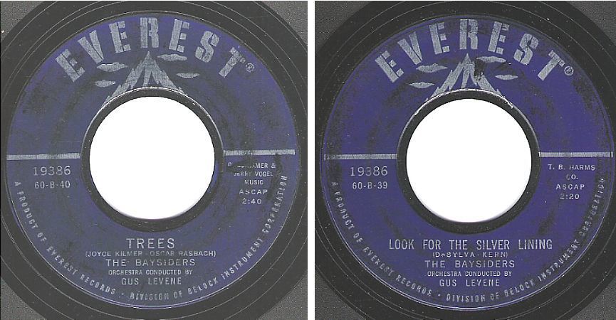 Baysiders, The / Trees (1960) / Everest 19386 (Single, 7" Vinyl)