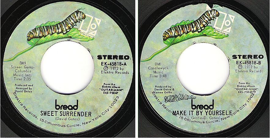 Bread / Sweet Surrender (1972) / Elektra EK-45818 (Single, 7" Vinyl)